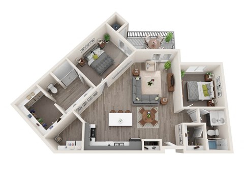 B3 3D floor plan image